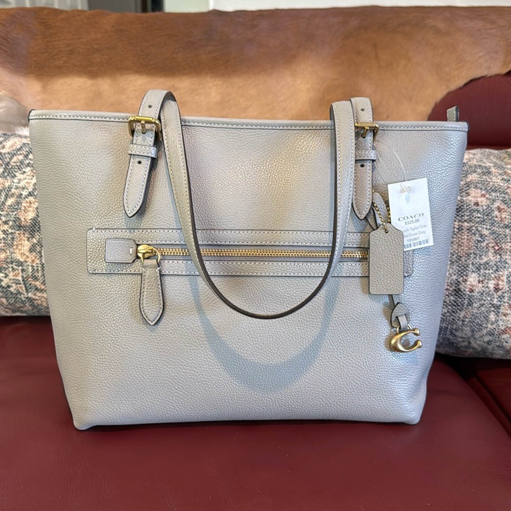 Coach Purse Gray NWT